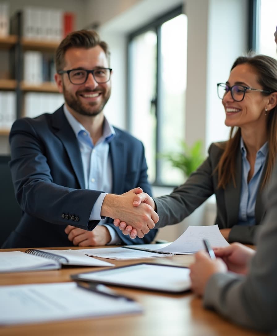 Sealing the right plan with a handshake